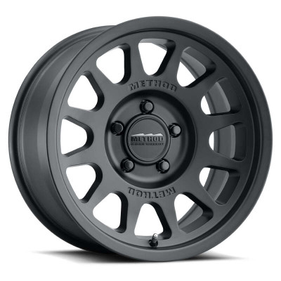 Method MR703 17x9 / -12mm Offset / 71.5mm Bore / 5x5 BP / 4.8in BS - Matte Black Wheel - MR70379050512N Photo - Primary