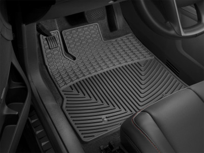 WeatherTech 2017+ Ford F-250/F-350/F-450/F-550 Front Rubber Mats - Black - W407 Photo - Primary