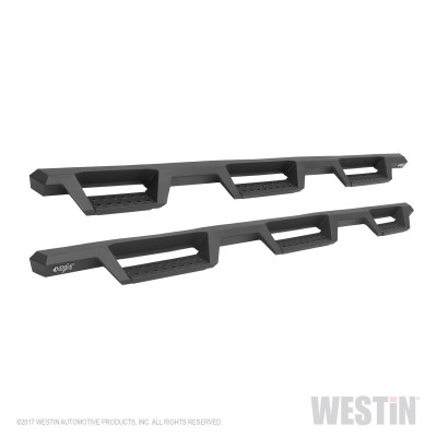Westin 14-18 Chevrolet Silverado 1500 DC 6.5ft Bed HDX Drop W2W Nerf Step Bars - Tex. Blk - 56-534595 Photo - Primary