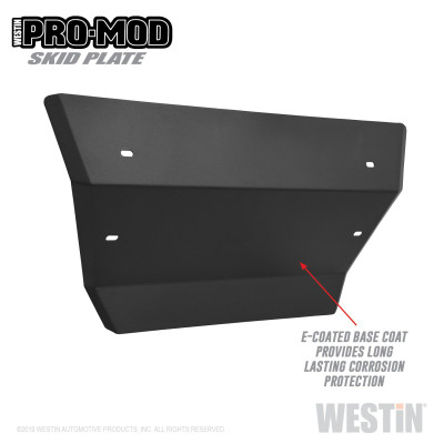 Westin 19-21 Chevrolet Silverado 1500 Outlaw/Pro-Mod Skid Plate - Tex. Blk - 58-71215 Photo - Primary