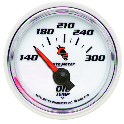 Autometer C2 Electric Oil Temperature 2 1/16in 140-300 F Gauge - 7148 Photo - Primary