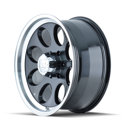ION Type 171 17x9 / 5x139.7 BP / 0mm Offset / 108mm Hub Black/Machined Wheel - 171-7985B Photo - Primary