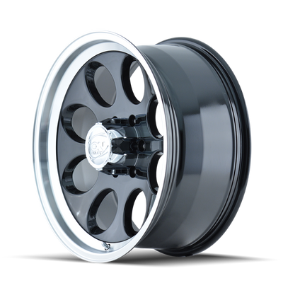 ION Type 171 18x9 / 6x139.7 BP / 0mm Offset / 106mm Hub Black/Machined Wheel - 171-8983B Photo - Primary
