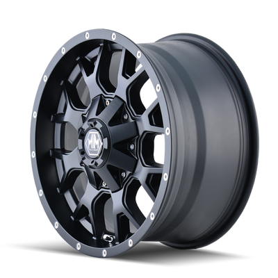 Mayhem 8015 Warrior 20x9 / 8x180 BP / 0mm Offset / 124.1mm Hub Matte Black Wheel - 8015-2978MB Photo - Primary