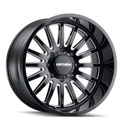 Mayhem 8114 Utopia 20x10 / 8x170 BP / -19mm Offset / 125.2mm Hub Black w/ Milled Spokes Wheel - 8114-2170BM Photo - Primary