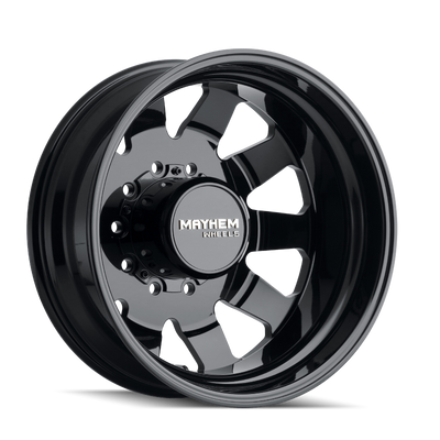 Mayhem 8181 Challenger Dually 22x8.25 / 10x225 BP / 169mm Offset / 170.1mm Hub Full Black Wheel - 8181-22820B Photo - Primary