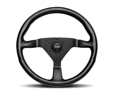 Momo Montecarlo Steering Wheel 320 mm - Black Leather/Black Stitch/Black Spokes - MCL32BK1B User 1