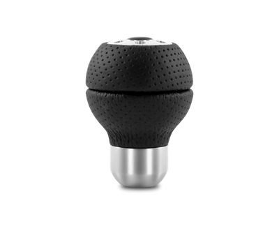 Momo Race Shift Knob - Black Airleather, Aluminum Insert - RACAIR User 1
