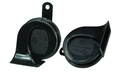 Hella Twin Trumpet Horn Kit 12V Universal - Black - 011225831 Photo - Primary