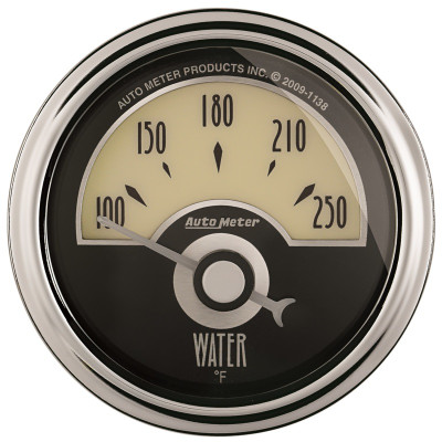 AutoMeter Gauge Water Temp 2-1/16in. 250 Deg. F Elec Cruiser Ad - 1136 Photo - Primary