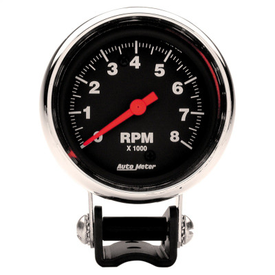 AutoMeter Gauge Tachometer 2-5/8in. 8K RPM Pedestal Traditional Chrome - 2893 Photo - Primary