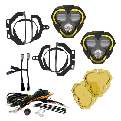 KC HiLiTES FLEX ERA 3 Dual Mode SAE Fog Lights - 2-Light Master Kit for Jeep JL/JT Sport Bumpers - 97148 Photo - Primary