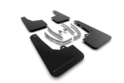 Rally Armor 2022 Hyundai Tucson Black UR Mud Flap - Metallic Black Logo - MF75-UR-BLK-MBK Photo - Primary