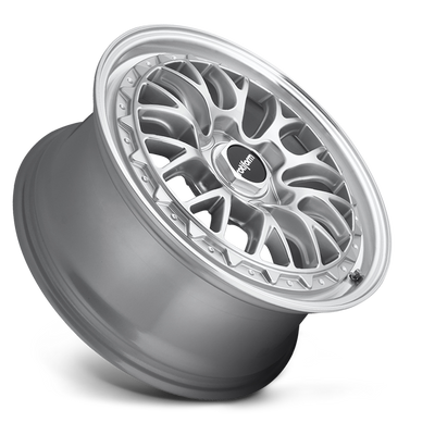 Rotiform R155 LSR Wheel 19x8.5 5x112 45 Offset - Gloss Silver Machined - R1551985F8+45