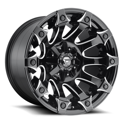 Fuel Off Road Model D578 BATTLE AXE Gloss Black & Milled 20X10