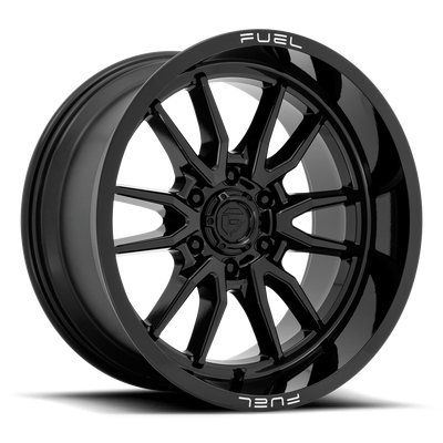Fuel Off Road Model D760 CLASH 6 Gloss Black 18X9