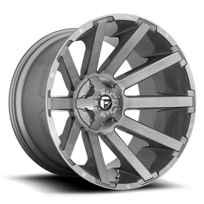 Fuel Off Road Model D714 CONTRA Brushed Gunmetal 24X14