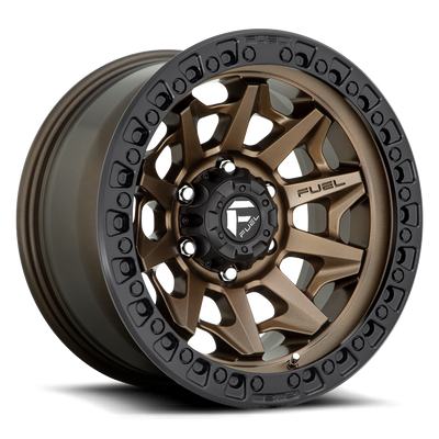 Fuel Off Road Model D696 COVERT Matte Bronze with Black Ring 16X8