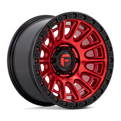Fuel Off Road Model D834 CYCLE Candy Red w/ Black Ring 20X9