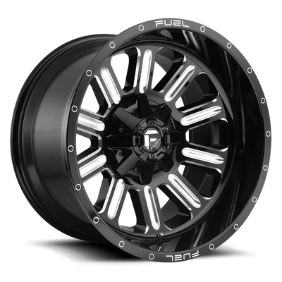 Fuel Off Road Model D620 HARDLINE Gloss Black & Milled 20X12