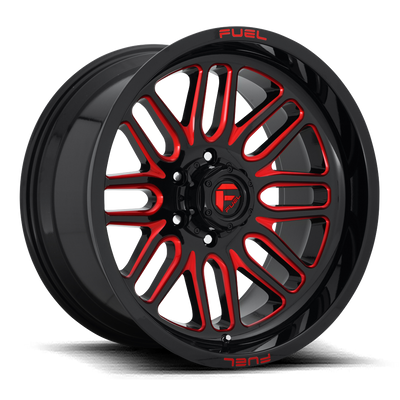 Fuel Off Road Model D663 IGNITE Gloss Black w/ Candy Red 22X10