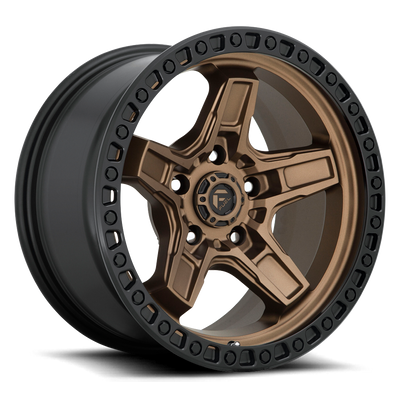 Fuel Off Road Model D699 KICKER 5 Bronze Center w/ Black Lip 17X9