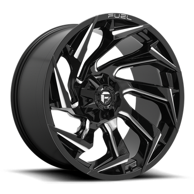 Fuel Off Road Model D753 REACTION Gloss Black Milled 18X9