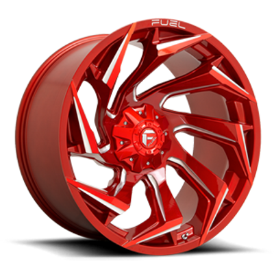 Fuel Off Road Model D754 REACTION Candy Red & Milled 17X9