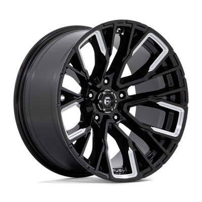 Fuel Off Road Model D849 REBAR 5 Gloss Black Milled 22X12