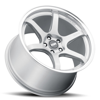 ESR Wheels APEX AP6 18x8.5 / 5x100 BP +30 HYPER SILVER MACHINE LIP