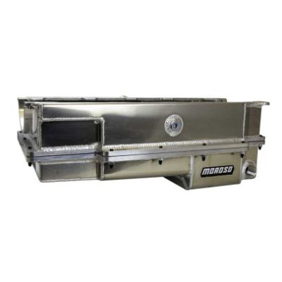 Moroso BBC Mark IV 2-Piece -16AN External Wet Sump Aluminum Oil Pan (Use w/168 Tooth Flywheel) - 20377 User 1