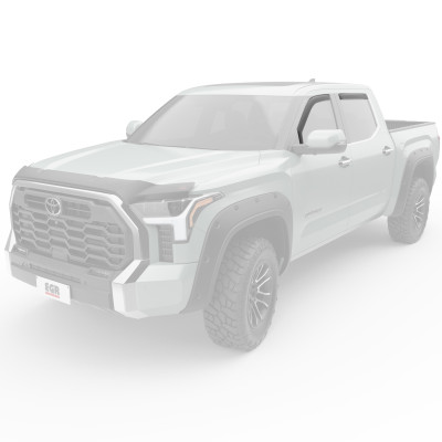 EGR 2022+ Toyota Tundra In-Channel Window Visors Front/Rear Set Dark Smoke - 575401 Photo - Primary