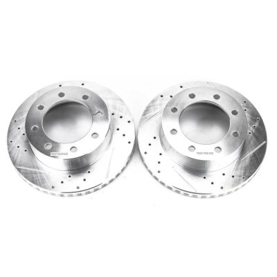 Power Stop 10-12 Ford F-450 Super Duty Front Drilled & Slotted Rotor - Pair - AR85107XPR Photo - Primary