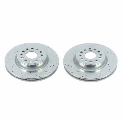 Power Stop 20-22 Ram 1500 Front Drilled & Slotted Rotor - Pair - AR86004XPR Photo - Primary