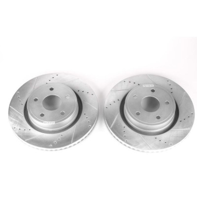 Power Stop 04-06 Dodge Ram 1500 Front Drilled & Slotted Rotor - Pair - AR8765XPR Photo - Primary