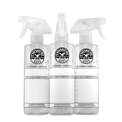 Chemical Guys Secondary Container Dilution Bottle With Professional Standard Sprayer - 16oz (3 Pack) - ACC137 User 1