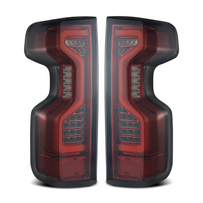 AlphaRex 19-23 Chevrolet Silverado 1500/2500HD/3500HD PRO-Series LED Tail Lights Red Smoke - 620060 Photo - Primary