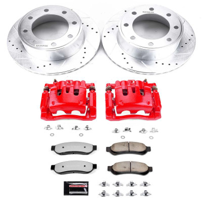Power Stop 07-10 Ford F-350 Super Duty Rear Z36 Truck&Tow Kit w/Cals - KC1798-36 Photo - Primary