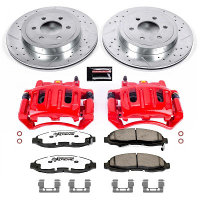Power Stop 03-04 Dodge Dakota Front Z36 Truck & Tow Kit w/Cals - KC2187-36 Photo - Primary