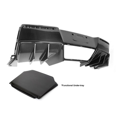 Chevrolet Corvette C7 Z06 Rear Diffuser 2014-Up With Under-Tray Version 2