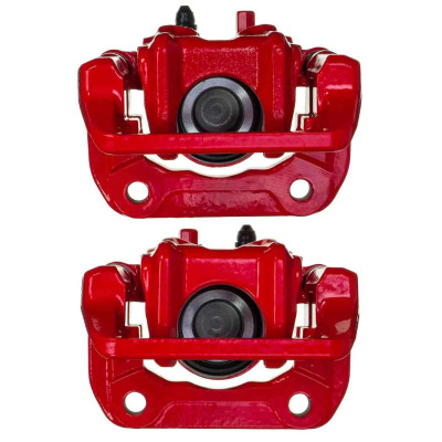 Power Stop 07-11 Honda CR-V Rear Red Caliper w/Bracket (Pair) - S15054 Photo - Primary