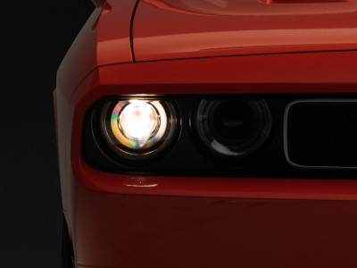 Raxiom 08-14 Dodge Challenger Halo Projctr Headlights w/Sequential Turn Signals-Blk Hsng(Clear Lens) - CH3761 Photo - Primary