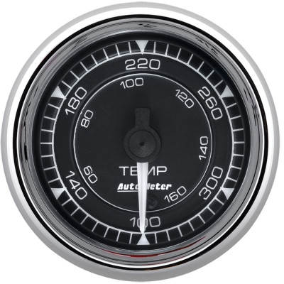AutoMeter Chrono 2-1/16in 140-380 Degree Temperature Digital Stepper Motor Gauge - Chrome - 9740 Photo - Primary
