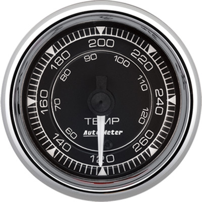 AutoMeter Chrono 2-1/16in 120-280 Degree Temperature Digital Stepper Motor Gauge - Chrome - 9754 Photo - Primary