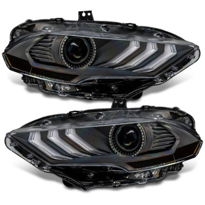 Oracle Lighting 18-23 Ford Mustang Dynamic ColorSHIFT LED Headlights - Black Series - 8204-332 User 1