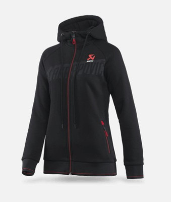 Akrapovic Womens Corpo Zip Hoodie Black - XS - 802061 User 1
