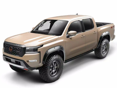 Bushwacker 22-23 Nissan Frontier Pocket Style Fender Flares 4pc - Black - 70911-02