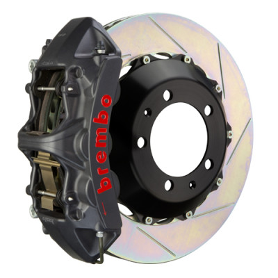 Brembo 09-12 SL550 (R230) Front GTS BBK 6 Piston Cast 355x32 2pc Rotor Slotted Type-1-Black HA - 1M2.8044AS Photo - Primary