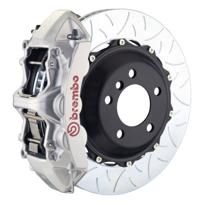 Brembo 05-14 Mustang GT Excl non-ABS Equipped Fr GT BBK 6Pist Cast 380x32 2pc Rtr Slot Type3-Silver - 1M3.9030A3 Photo - Primary