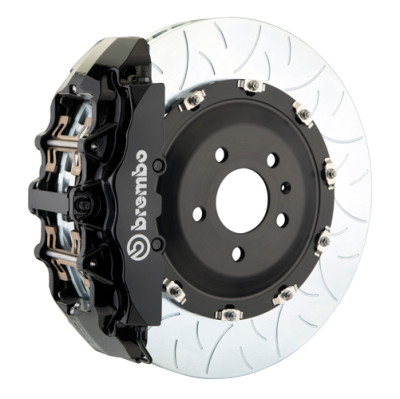 Brembo 12-13 TT RS Front GT BBK 6 Piston Cast 380x34 2pc Rotor Slotted Type-3-Black - 1N3.9029A1 Photo - Primary